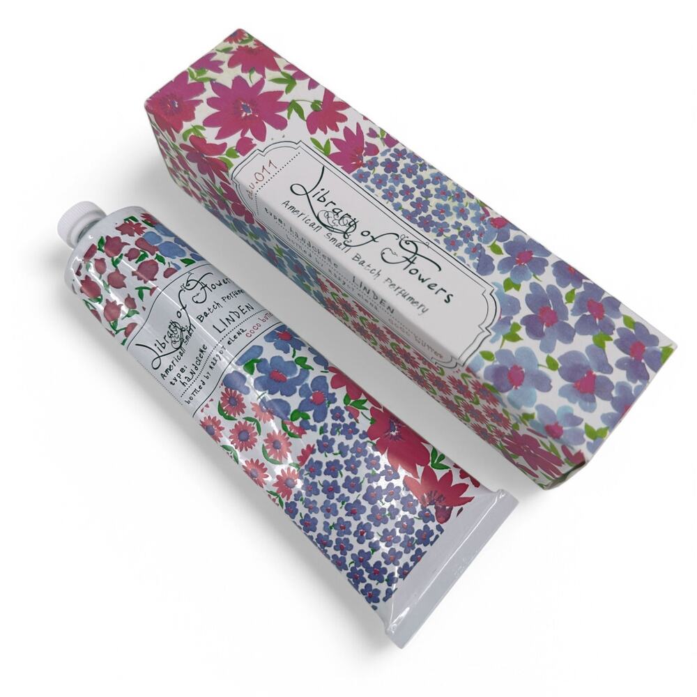 Library of Flowers Linden Handcreme 2.3 oz 65g Hand Cream Margot Elena